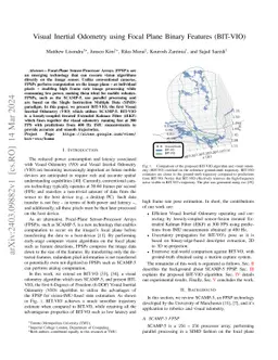 Visual Inertial Odometry using Focal Plane Binary Features (BIT-VIO)