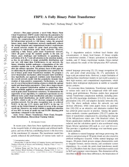 FBPT: A Fully Binary Point Transformer