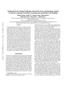 PreRoutGNN for Timing Prediction with Order Preserving Partition: Global
  Circuit Pre-training, Local Delay Learning and Attentional Cell Modeling