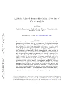 LLMs in Political Science: Heralding a New Era of Visual Analysis