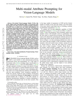 Multi-modal Attribute Prompting for Vision-Language Models