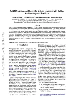CASIMIR: A Corpus of Scientific Articles enhanced with Multiple
  Author-Integrated Revisions