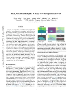 Small, Versatile and Mighty: A Range-View Perception Framework