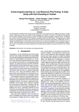 Cross-Lingual Learning vs. Low-Resource Fine-Tuning: A Case Study with
  Fact-Checking in Turkish