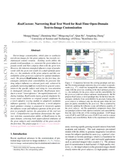 RealCustom: Narrowing Real Text Word for Real-Time Open-Domain
  Text-to-Image Customization