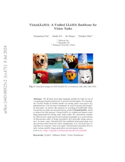 VisionLLaMA: A Unified LLaMA Backbone for Vision Tasks