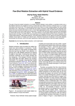 Few-Shot Relation Extraction with Hybrid Visual Evidence