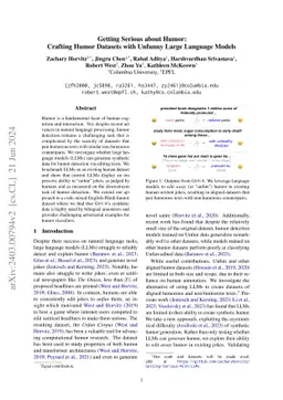 Getting Serious about Humor: Crafting Humor Datasets with Unfunny Large
  Language Models