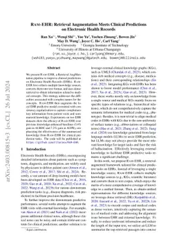 RAM-EHR: Retrieval Augmentation Meets Clinical Predictions on Electronic
  Health Records