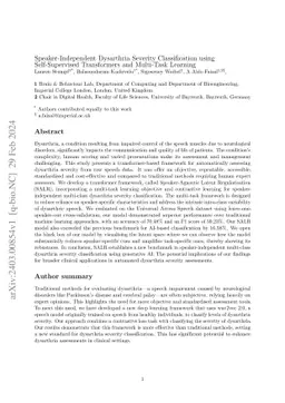 Speaker-Independent Dysarthria Severity Classification using
  Self-Supervised Transformers and Multi-Task Learning