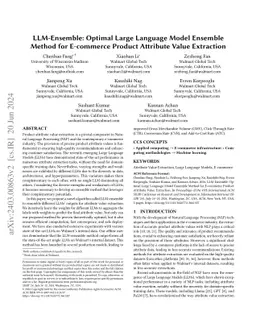 LLM-Ensemble: Optimal Large Language Model Ensemble Method for
  E-commerce Product Attribute Value Extraction