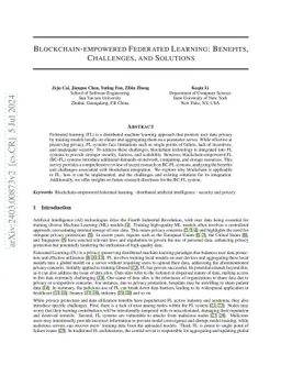 Blockchain-empowered Federated Learning: Benefits, Challenges, and
  Solutions