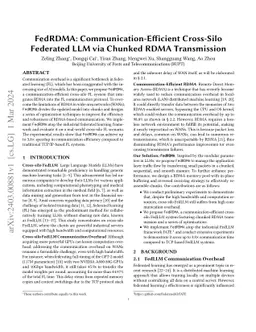 FedRDMA: Communication-Efficient Cross-Silo Federated LLM via Chunked
  RDMA Transmission