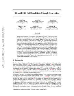 GraphRCG: Self-Conditioned Graph Generation