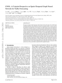 COOL: A Conjoint Perspective on Spatio-Temporal Graph Neural Network for
  Traffic Forecasting