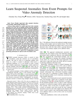 Learn Suspected Anomalies from Event Prompts for Video Anomaly Detection