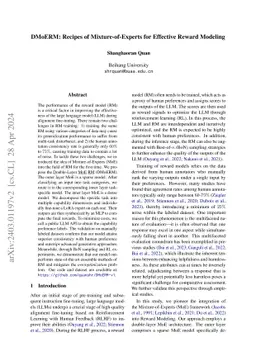 DMoERM: Recipes of Mixture-of-Experts for Effective Reward Modeling