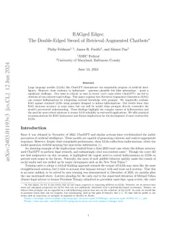 RAGged Edges: The Double-Edged Sword of Retrieval-Augmented Chatbots