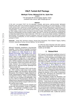 VNLP: Turkish NLP Package