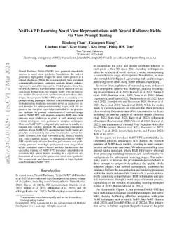 NeRF-VPT: Learning Novel View Representations with Neural Radiance
  Fields via View Prompt Tuning