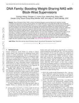 DNA Family: Boosting Weight-Sharing NAS with Block-Wise Supervisions