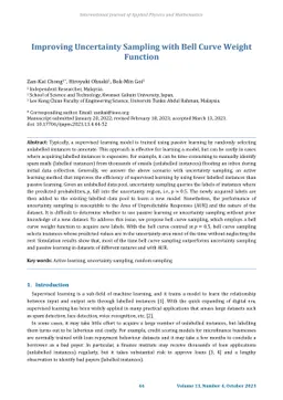Improving Uncertainty Sampling with Bell Curve Weight Function