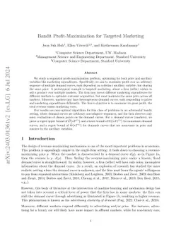 Bandit Profit-maximization for Targeted Marketing