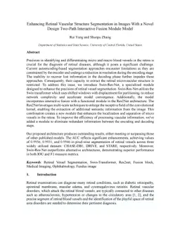 Enhancing Retinal Vascular Structure Segmentation in Images With a Novel
  Design Two-Path Interactive Fusion Module Model