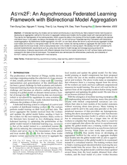 Asyn2F: An Asynchronous Federated Learning Framework with Bidirectional
  Model Aggregation