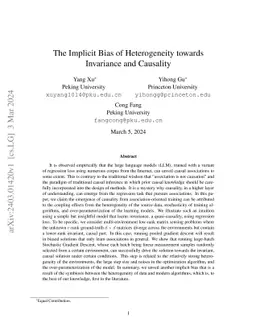The Implicit Bias of Heterogeneity towards Invariance: A Study of Multi-Environment Matrix Sensing