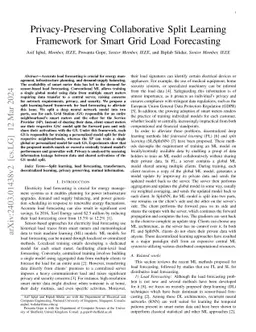 Privacy-Preserving Collaborative Split Learning Framework for Smart Grid Load Forecasting