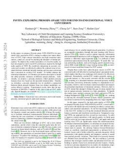 PAVITS: Exploring Prosody-aware VITS for End-to-End Emotional Voice
  Conversion