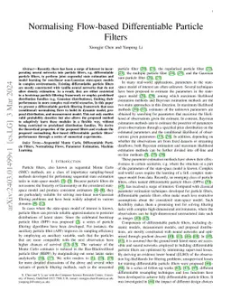 Normalizing Flow-based Differentiable Particle Filters