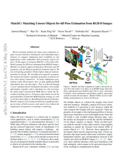 MatchU: Matching Unseen Objects for 6D Pose Estimation from RGB-D Images