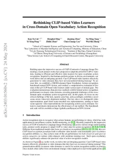 Rethinking CLIP-based Video Learners in Cross-Domain Open-Vocabulary
  Action Recognition