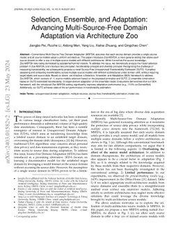 Selection, Ensemble, and Adaptation: Advancing Multi-Source-Free Domain
  Adaptation via Architecture Zoo