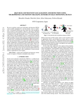 6DoF SELD: Sound Event Localization and Detection Using Microphones and
  Motion Tracking Sensors on self-motioning human