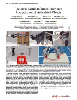 Tac-Man: Tactile-Informed Prior-Free Manipulation of Articulated Objects