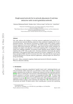 Graph neural network for in-network placement of real-time metaverse
  tasks in next-generation network