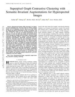 Superpixel Graph Contrastive Clustering with Semantic-Invariant Augmentations for Hyperspectral Images