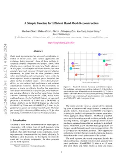 A Simple Baseline for Efficient Hand Mesh Reconstruction