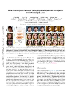 FaceChain-ImagineID: Freely Crafting High-Fidelity Diverse Talking Faces
  from Disentangled Audio