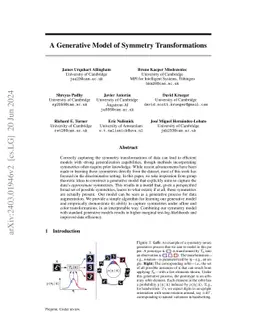 A Generative Model of Symmetry Transformations