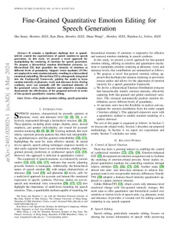 Fine-Grained Quantitative Emotion Editing for Speech Generation