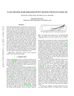 SA-SOT: Speaker-Aware Serialized Output Training for Multi-Talker ASR