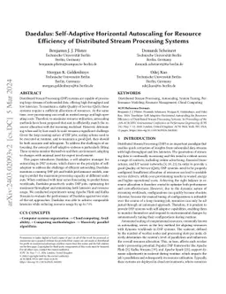 Daedalus: Self-Adaptive Horizontal Autoscaling for Resource Efficiency
  of Distributed Stream Processing Systems