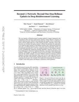 Iterated $Q$-Network: Beyond One-Step Bellman Updates in Deep Reinforcement Learning