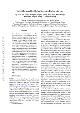 Not All Layers of LLMs Are Necessary During Inference