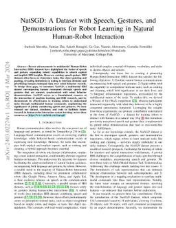 NatSGD: A Dataset with Speech, Gestures, and Demonstrations for Robot
  Learning in Natural Human-Robot Interaction