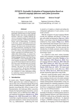 FENICE: Factuality Evaluation of summarization based on Natural language
  Inference and Claim Extraction